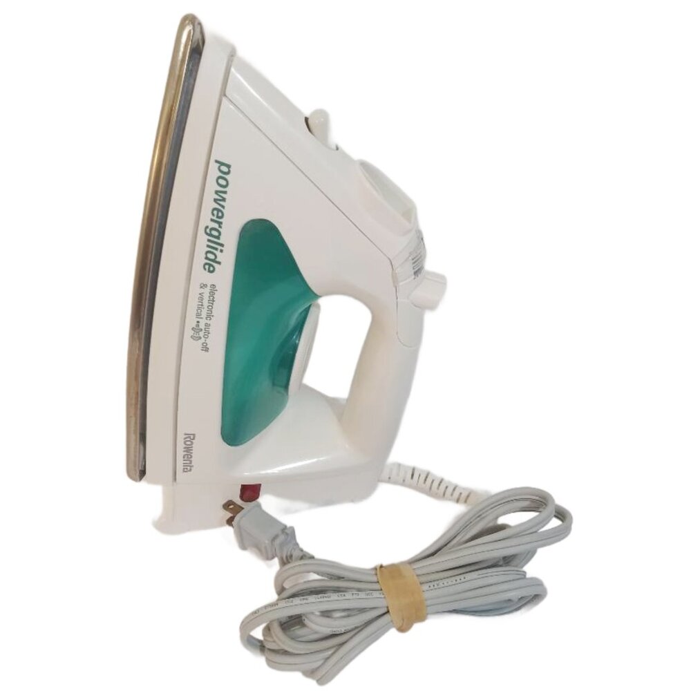 Rowenta Powerglide Steam Iron White DE 011 Self Cleaning Electronic Shut Off